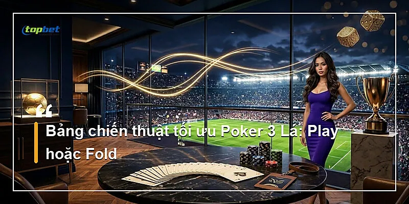 Poker 3 Lá Topbet – Chiến Thuật Ante Và Pair Plus 2 Bảng chiến thuật tối ưu Poker 3 Lá: Play hoặc Fold