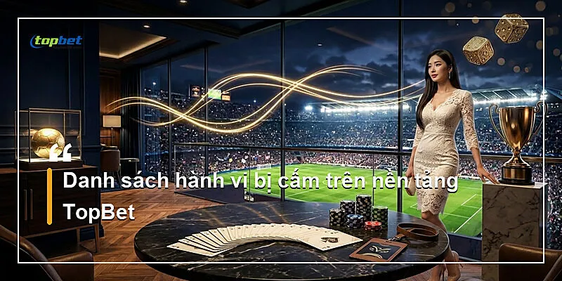 Danh sách hành vi bị cấm trên nền tảng TopBet